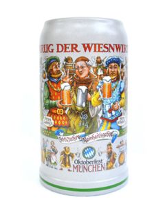 2016 - Wiesn Wirte Krug, Brauereikrug, Bierkrug, Steinkrug, Oktoberfestkrug