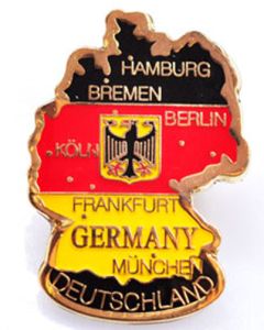 Pin Anstecker Deutschland Karte