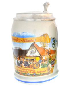 1994 Festzeltkrug Fischer Vroni mit Zinndeckel