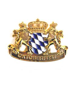 Pin Anstecker Wappen Bayrische Raute mit Löwen und Krone