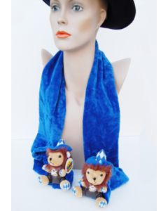 Plüschtier Löwenschal mit Plüschlöwen in Tracht