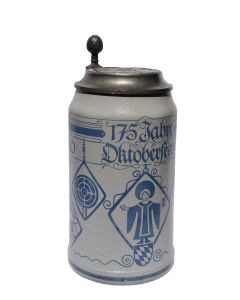 175 Jahre Oktoberfest Jubiläumskrug mit Zinndeckel