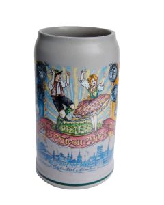 2018 - Wiesn Wirte Krug, Brauereikrug, Bierkrug, Steinkrug, Oktoberfestkrug