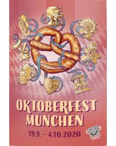 Pin Anstecker Oktoberfest Plakatmotiv 2020