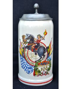 2002 Hippodrom Festzelt Krug mit Zinndeckel