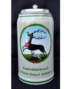 1982 Armbrustschützen Festzelt Krug mit Zinndeckel