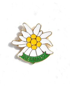 Pin Anstecker Souvenir Edelweis Germany