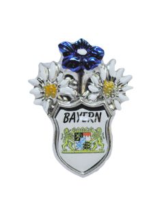 Pin Anstecker Souvenir Edelweis Bayern
