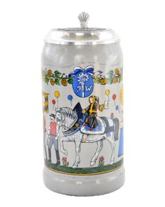 Augustiner Krug mit Zinndeckel 2001