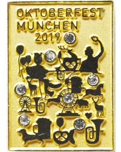 Pin Plakatmotiv Oktoberfest Gold 2019