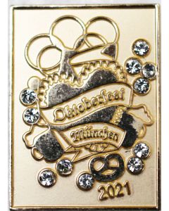 Pin Plakatmotiv Oktoberfest Gold 2021