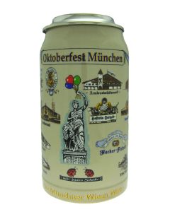 2002 - Wiesn Wirte Krug mit Zinndeckel, Brauereikrug, Bierkrug, Steinkrug, Oktoberfestkrug