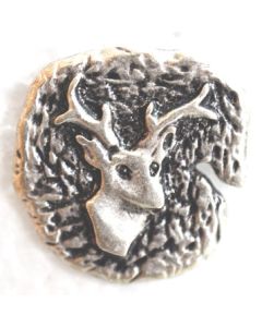 Pin Anstecker Souvenir Hirsch altsilber