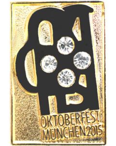 Pin Plakatmotiv Oktoberfest Gold 2015
