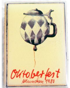 Pin Anstecker Oktoberfest Plakatmotiv 1980