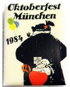Pin Anstecker Oktoberfest Plakatmotiv 1984