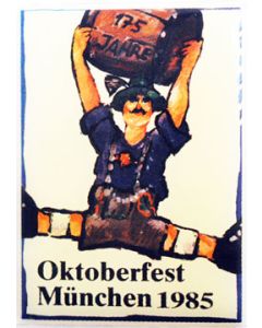 Pin Anstecker Oktoberfest Plakatmotiv 1985