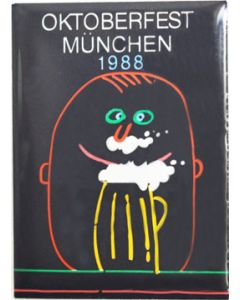 Pin Anstecker Oktoberfest Plakatmotiv 1988