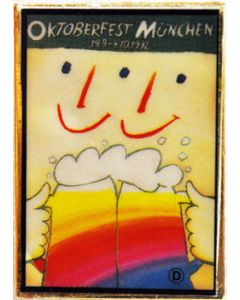 Pin Anstecker Oktoberfest Plakatmotiv 1992