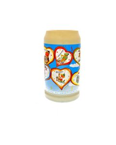 1960 Sonderkrug mit den Münchner Oktoberfest Plakatmotiven der 60er Jahre