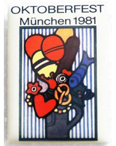 Magnet Oktoberfest Plakatmotiv 1981