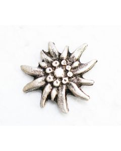 Pin Anstecker Souvenir Edelweiß, Altsilber