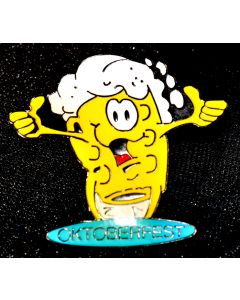 Pin Anstecker Bierkrug mit Gesicht (gebraucht)