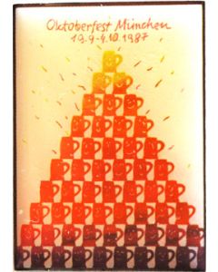 Magnet Oktoberfest Souvenir Plakatmotiv 1987