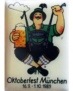 Magnet Oktoberfest Souvenir Plakatmotiv 1989