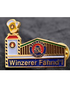Pin Anstecker Brauerei Paulaner Festzelt Winzerer Fähnd’l blau