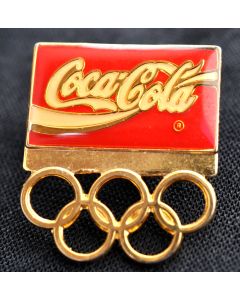Coca-Cola Pin Anstecker olympische Ringe  (gebraucht)