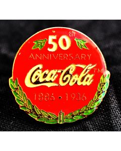 Coca-Cola Pin Anstecker 50th