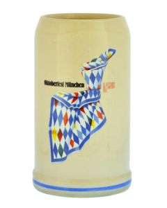 1993 - Offizieller Oktoberfestkrug Plakatmotiv, Jahrgangskrug, Wiesnkrug