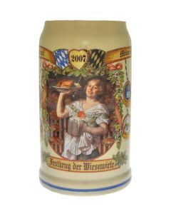 2007 - Wiesn Wirte Krug, Brauereikrug, Bierkrug, Steinkrug, Oktoberfestkrug