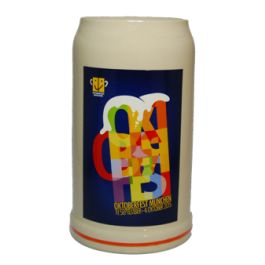 2015 - Offizieller Oktoberfestkrug Plakatmotiv, Jahrgangskrug, Wiesnkrug