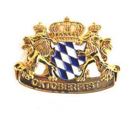 Pin Anstecker Wappen Bayrische Raute mit Löwen und Krone