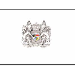 Magnet Bayern, altsilber Style m. kl. Wappen