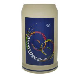 2009 - Offizieller Oktoberfestkrug Plakatmotiv, Jahrgangskrug, Wiesnkrug