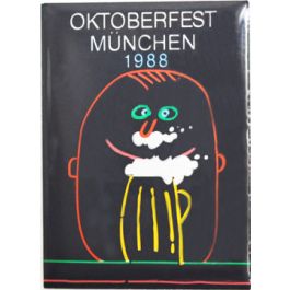 Pin Anstecker Oktoberfest Plakatmotiv 1988