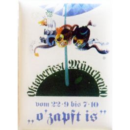 Pin Anstecker Oktoberfest Plakatmotiv 1990
