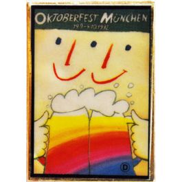 Pin Anstecker Oktoberfest Plakatmotiv 1992