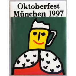 Pin Anstecker Oktoberfest Plakatmotiv 1997