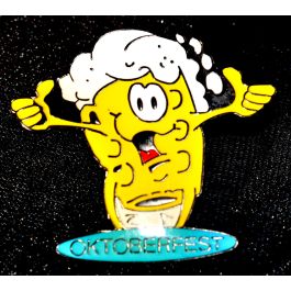 Pin Anstecker Bierkrug mit Gesicht (gebraucht)