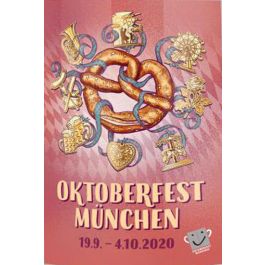 Magnet Oktoberfest Souvenir Plakatmotiv 2020