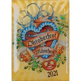 Pin Anstecker Oktoberfest Plakatmotiv 2021