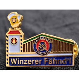 Pin Anstecker Brauerei Paulaner Festzelt Winzerer Fähnd’l blau