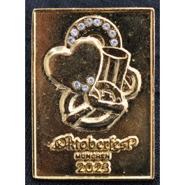 Pin Plakatmotiv Oktoberfest Gold 2023