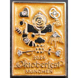 Pin Plakatmotiv Oktoberfest Gold 2024