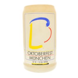 1994 - Offizieller Oktoberfestkrug Plakatmotiv, Jahrgangskrug, Wiesnkrug