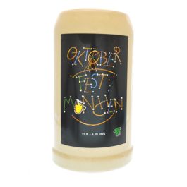 1996 - Offizieller Oktoberfestkrug Plakatmotiv, Jahrgangskrug, Wiesnkrug